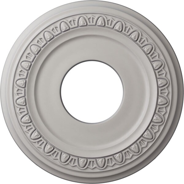 Ekena Millwork Jackson Ceiling Medallion (Fits Canopies up to 7 3/8"), 12 1/4"OD x 4"ID x 1 1/8"P, Ultra Pure White CM12JAUWF - main